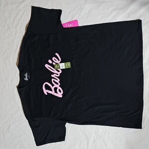 Barbie Men's Logo Graphic Short Sleeve Black T-Shirt Size XL 46-48 New